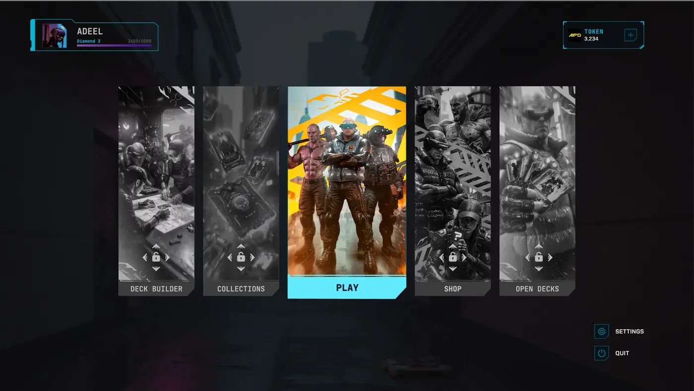 AIPOCALYPTO main menu ekranı