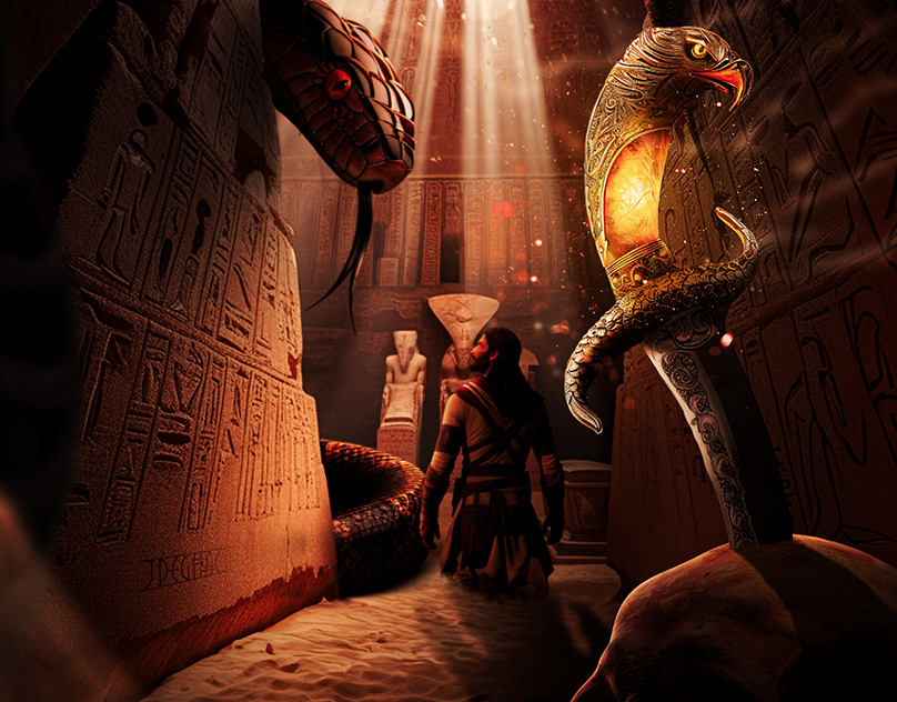Firavun'un Şahini fantasy poster Behance projesi