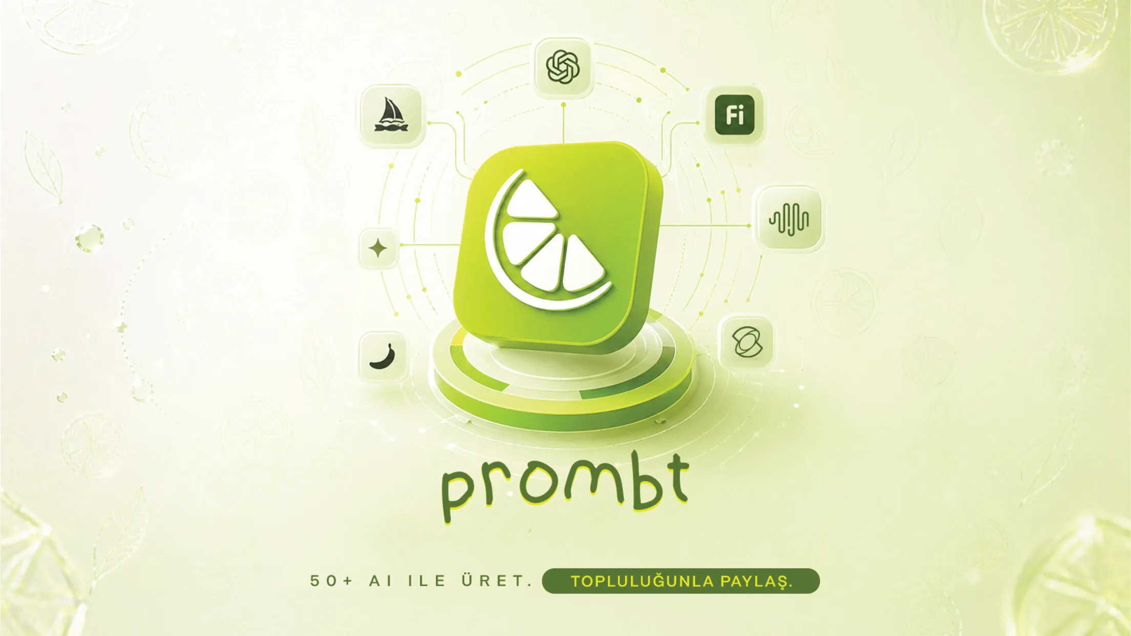 Prombt AI pitch deck sayfası