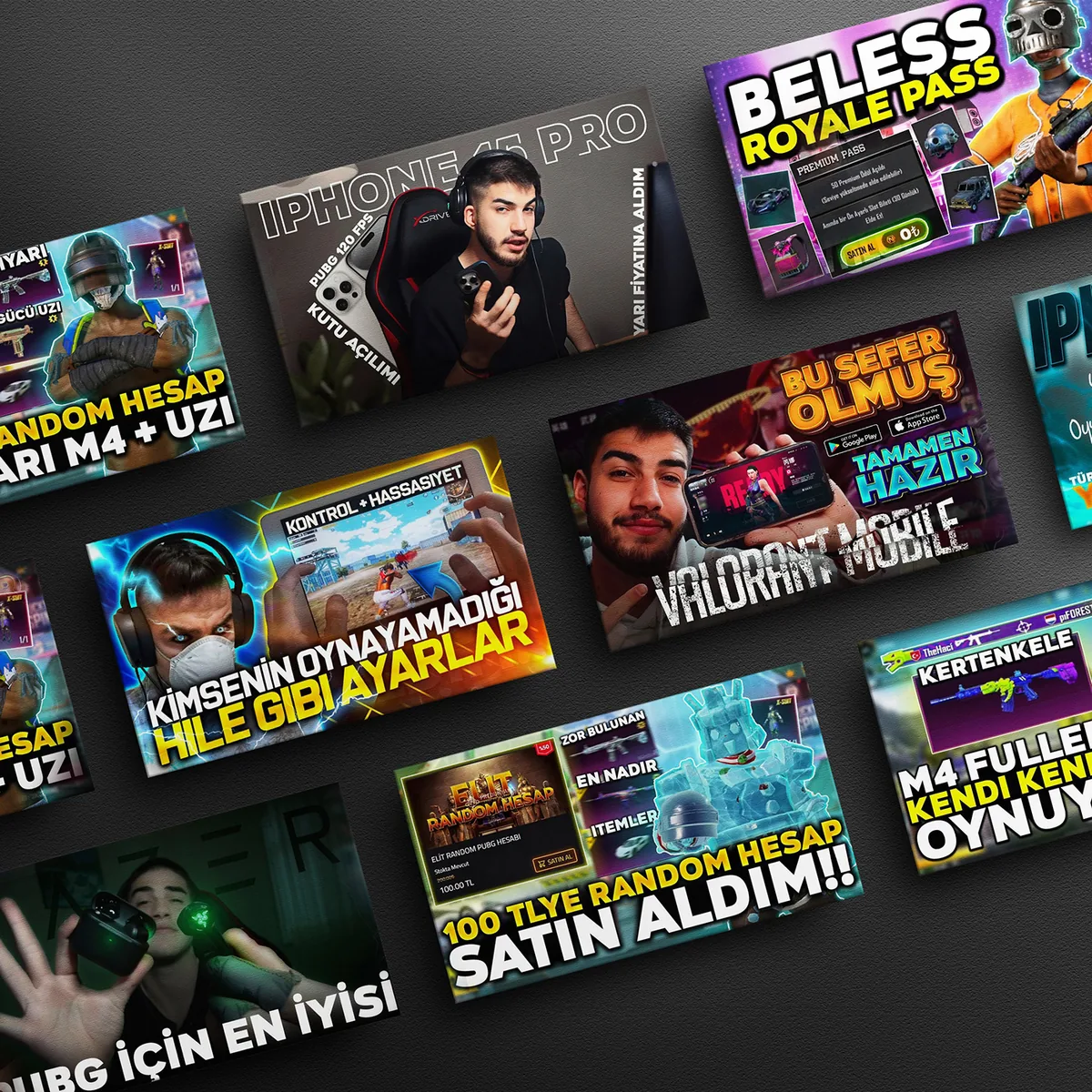 TheHacı YouTube thumbnail çalışmaları